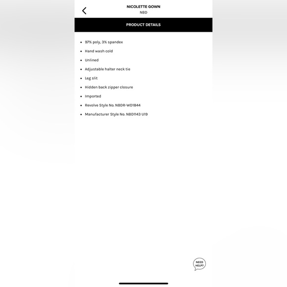 NBD Nicolette Gown in Watercolor Rose - Picture 5 of 10